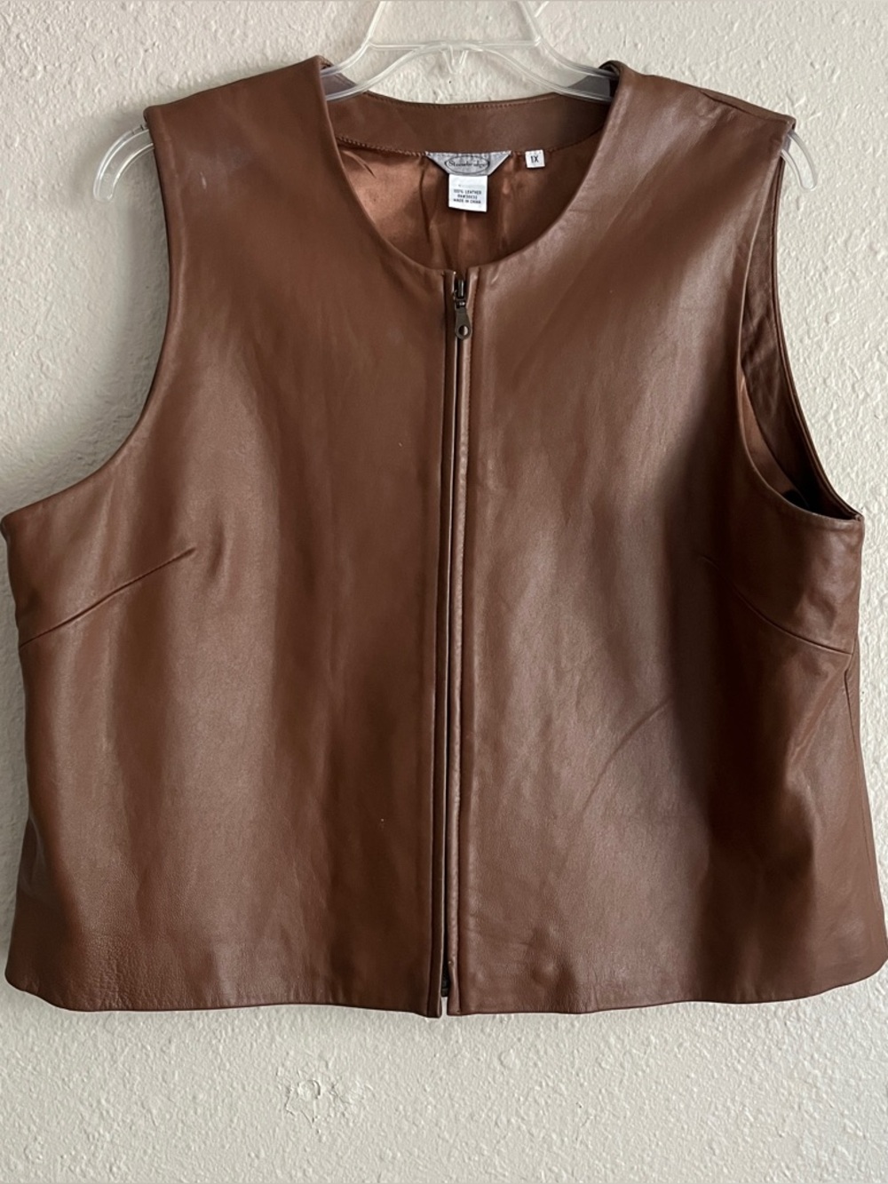 Vintage Stonebridge leather vest